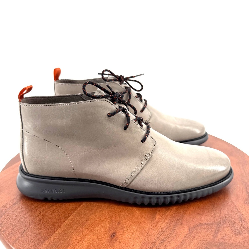 Cole Haan 2.Zerogrand Chukka Gray Leather Lace Up Boots C30310 Men's‎ 11.5